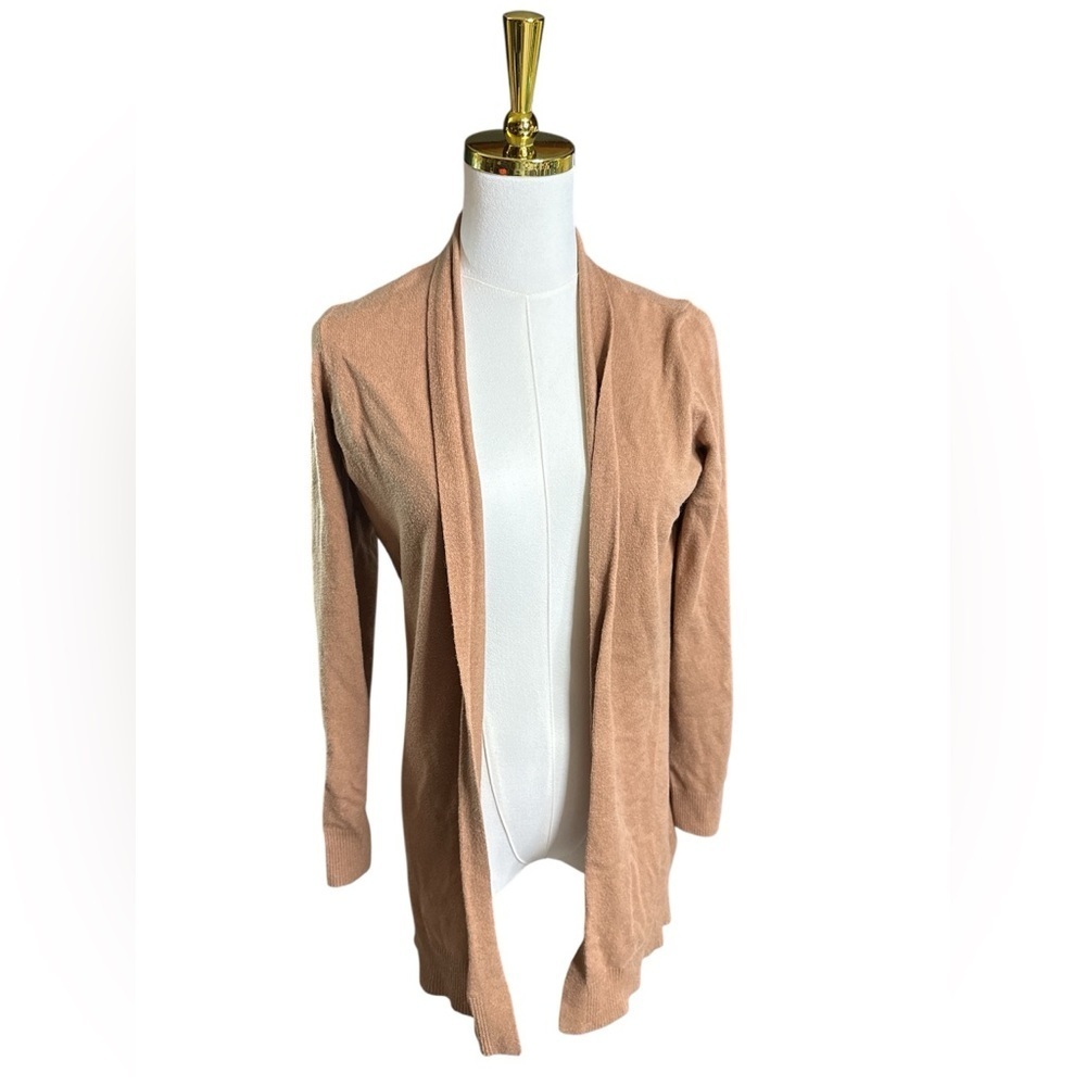 Cyrus Blue Brown Open Front Cardigan Size M
